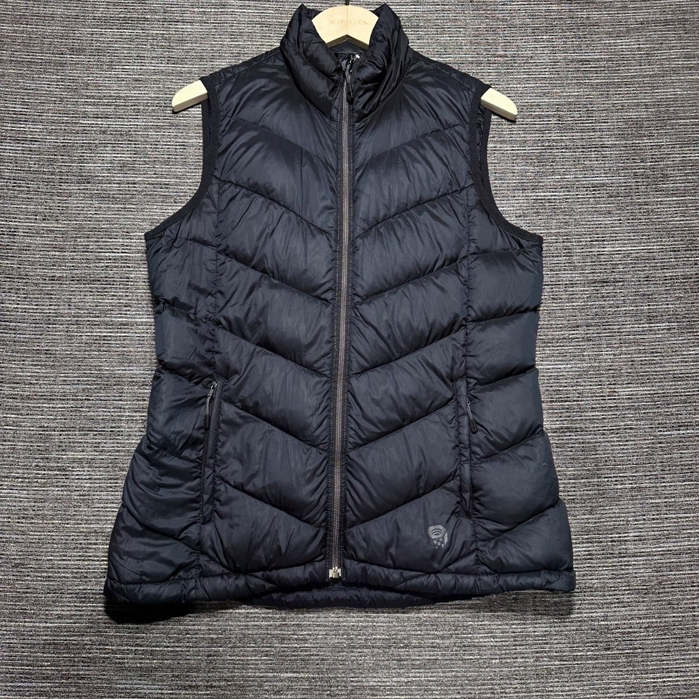 Mountain Hardwear Ratio Down Puffer Vest - Women M - Black 650 Down 1677521